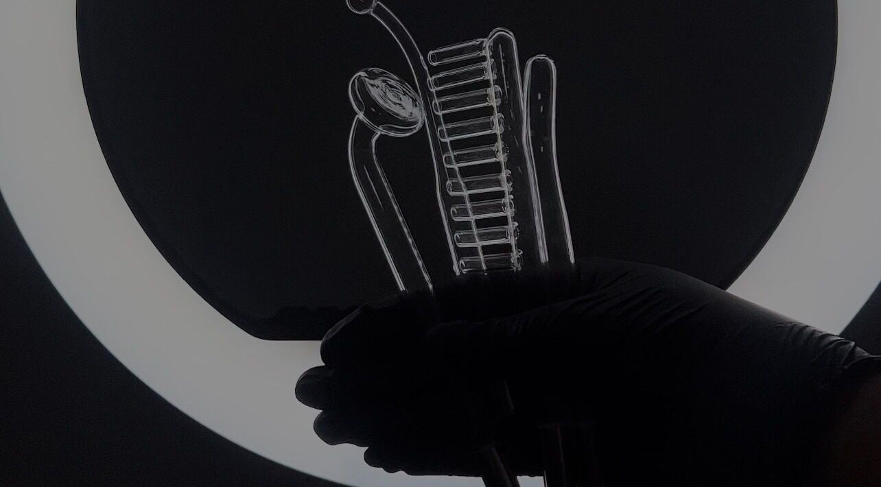 Silhouetted beauty tools at The Sugar and Skin Lab, Oistins, Christ Church, BB, ready for precision work.