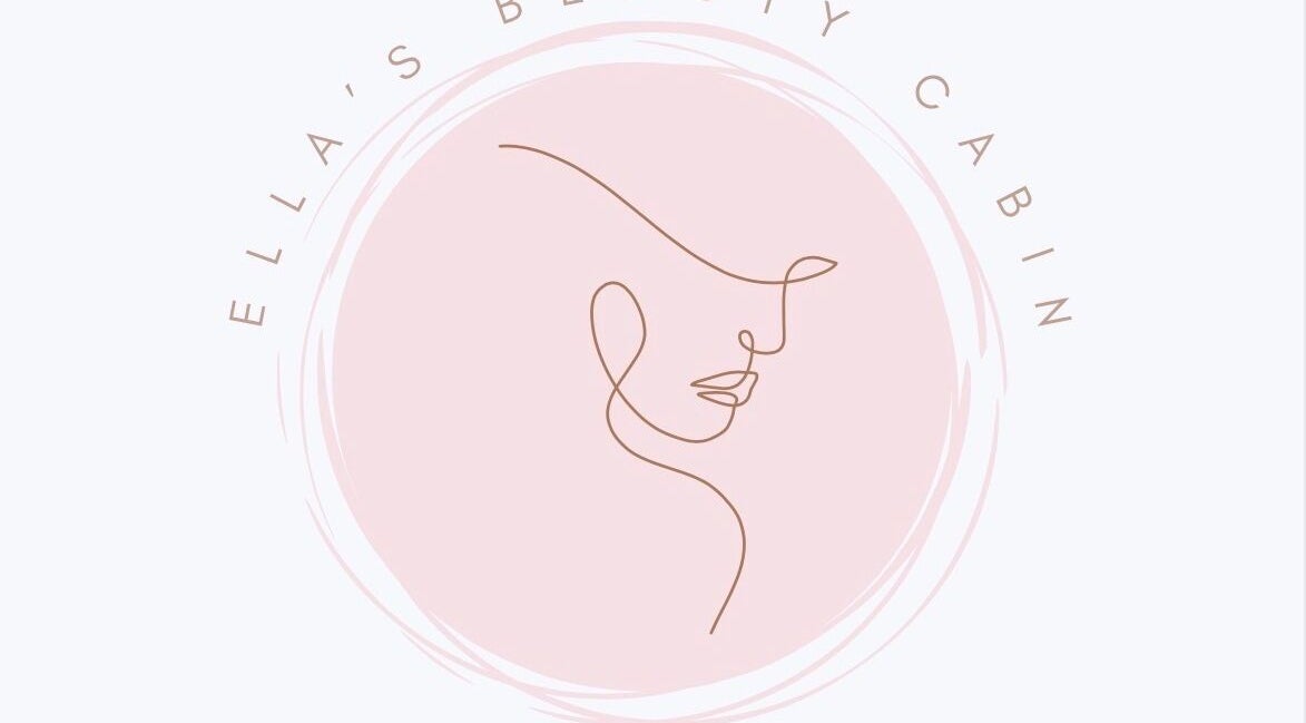 Ella's Beauty Cabin Billericay logo with elegant line art, located in Billericay, England, GB.