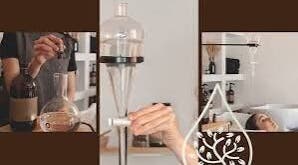 Tranquil spa setting at Designer Head Spa in Campbell, California, US with aroma oils and relaxation setup.