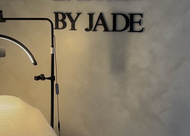 Comfortable lash treatment space at Lashed by Jade in Heysham, England, GB with modern lighting.