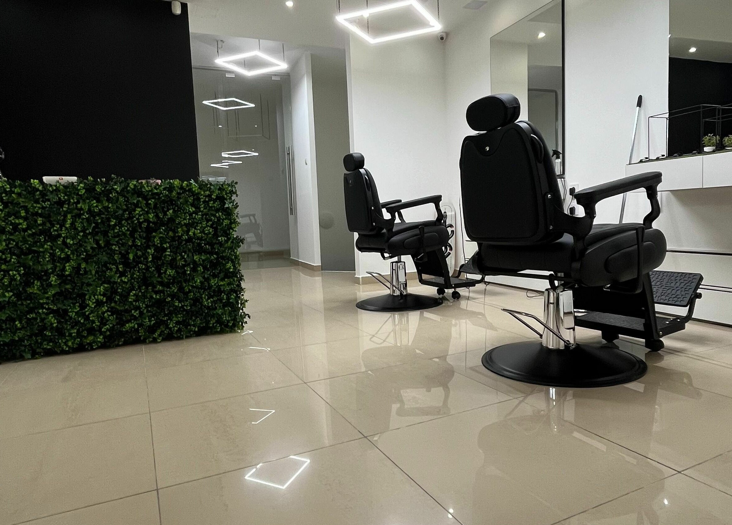 Modern belső tér a Next Level Barbershop - Fasor helyszínen Budapest, Magyarország, HU címen.