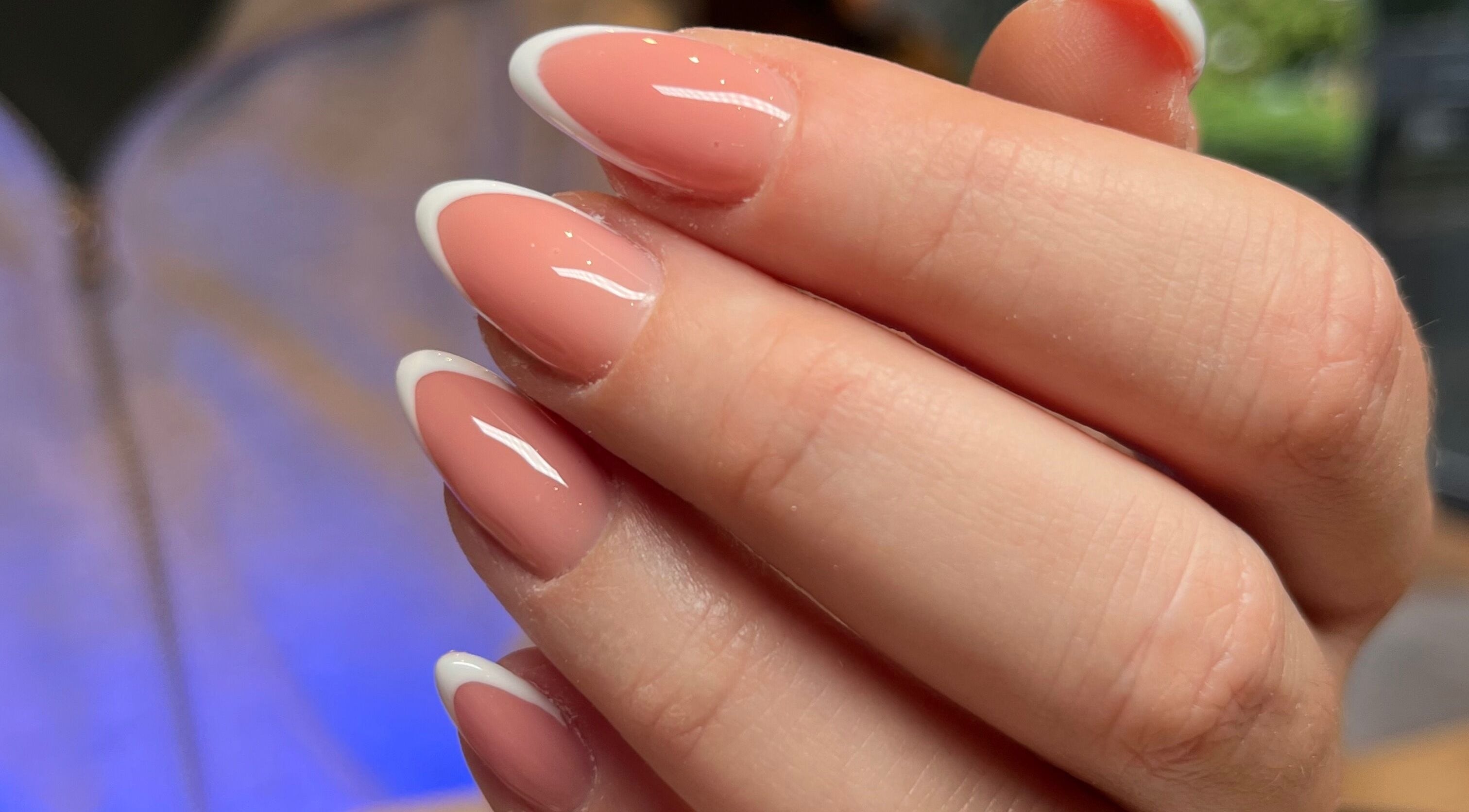 French manicure at Kilate Studio, London, England, GB, showcasing elegant nail art.