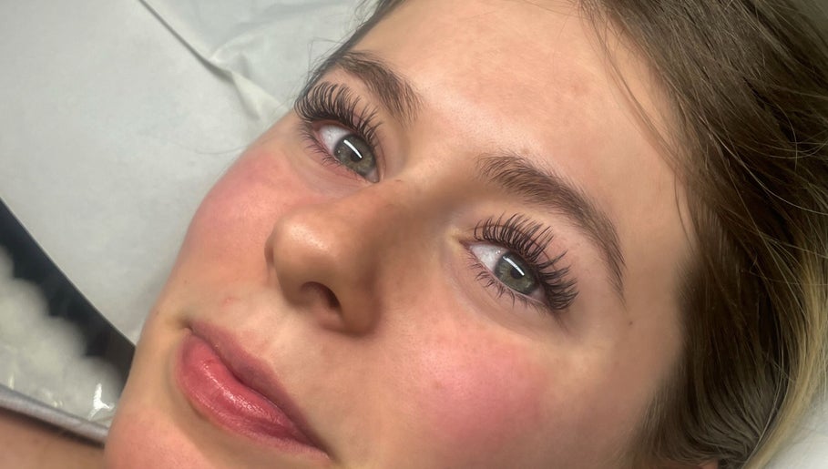 Close-up of eyelash extensions at Blink&Beauty Boutique, Bedford, Nova Scotia, CA.