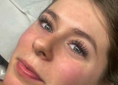 Close-up of eyelash extensions at Blink&Beauty Boutique, Bedford, Nova Scotia, CA.