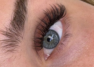 Close-up of eyelash extensions at Blink&Beauty Boutique, Bedford, Nova Scotia, CA.