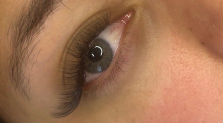 Close-up of beautifully curled eyelashes at S Lashbar, Cape Town, Western Cape, ZA.