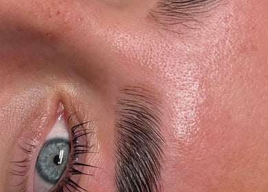 Close-up of a perfectly groomed eyebrow at Sculpt Beauty Lounge, Ewloe Green, Ewloe, Wales, GB.