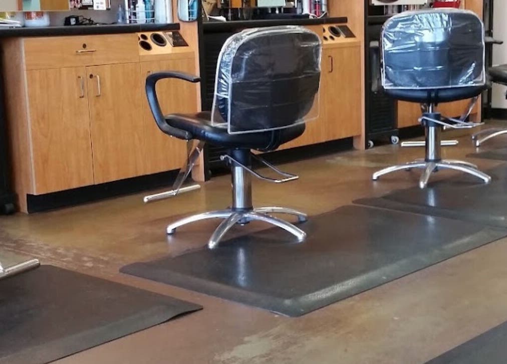 Modern salon chairs at Endlessly Connected - Lake St. Louis - Satellite Location, Lake Saint Louis, Missouri, US.