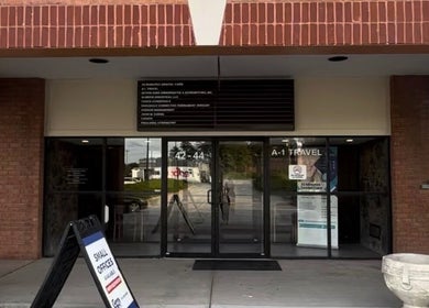 Front entrance to Endlessly Connected- Chesterfield with signage in Chesterfield, Missouri, US.