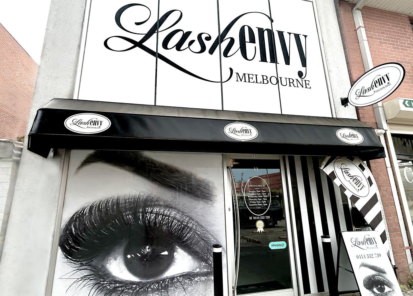 Front view of Lash Envy | Berwick facade in Berwick, VIC, AU showcasing stylish signage.