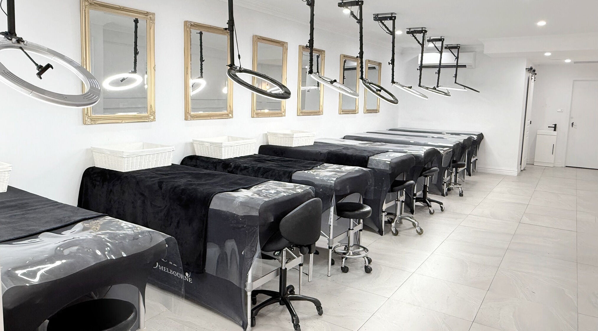 Elegant Lash Envy salon setup in Moonee Ponds, Melbourne, Victoria, AU, featuring modern treatment beds.