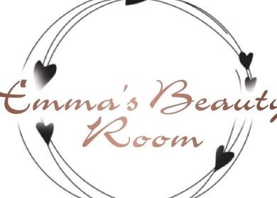 Logo of Emma’s Beauty Room, Bristol, England, GB, featuring elegant hearts in a circular design.