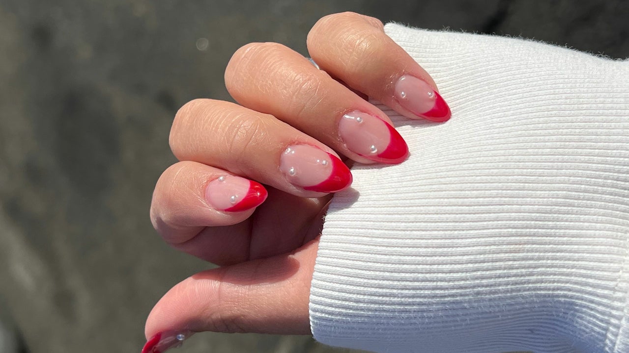 Off white #French acrylic overlay | Beauty hacks nails, Gel nails french,  Natural nails