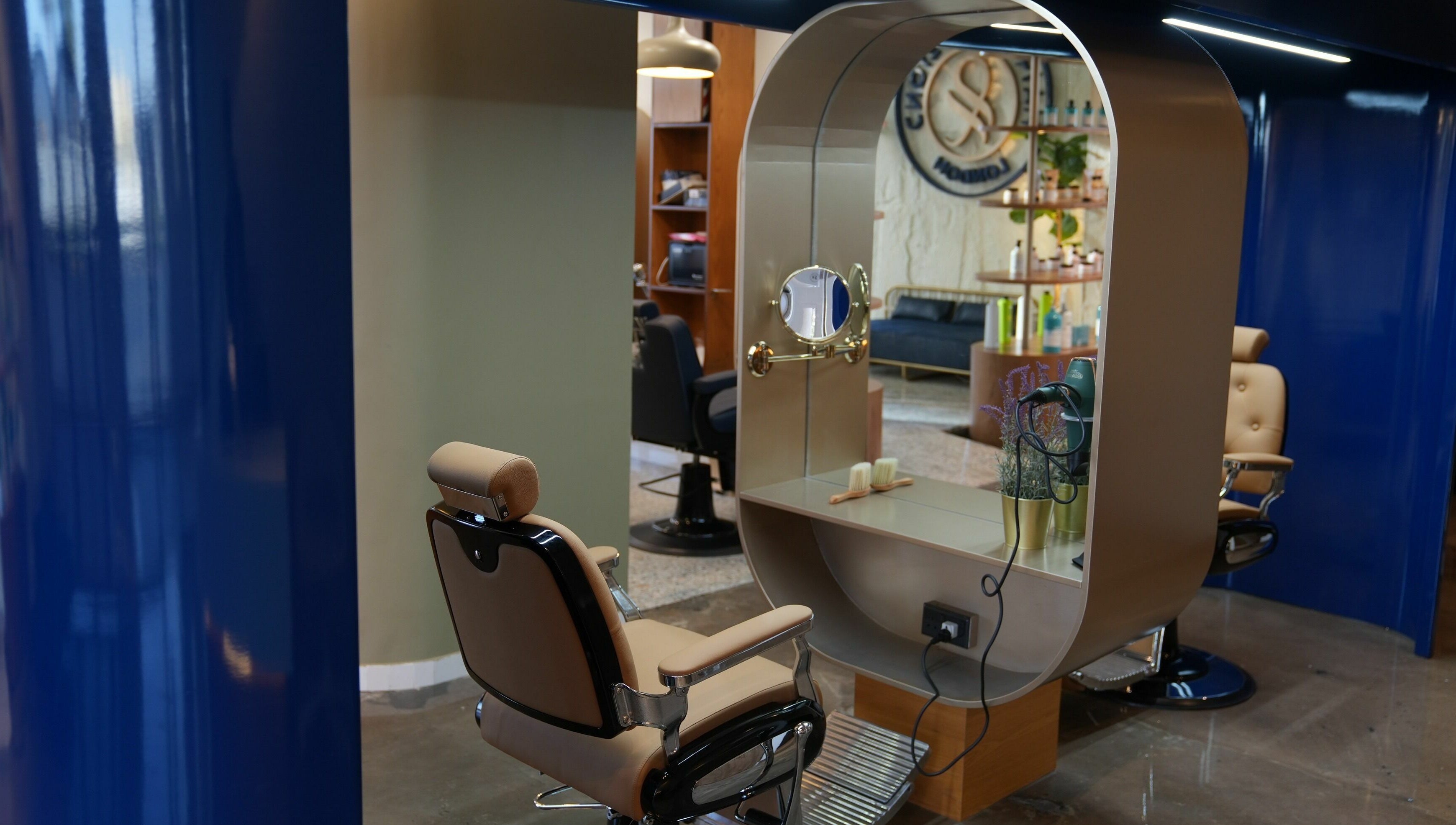 Elegant styling station at The Hair and Beyond Salon, Jeddah, Makkah Province, SA.