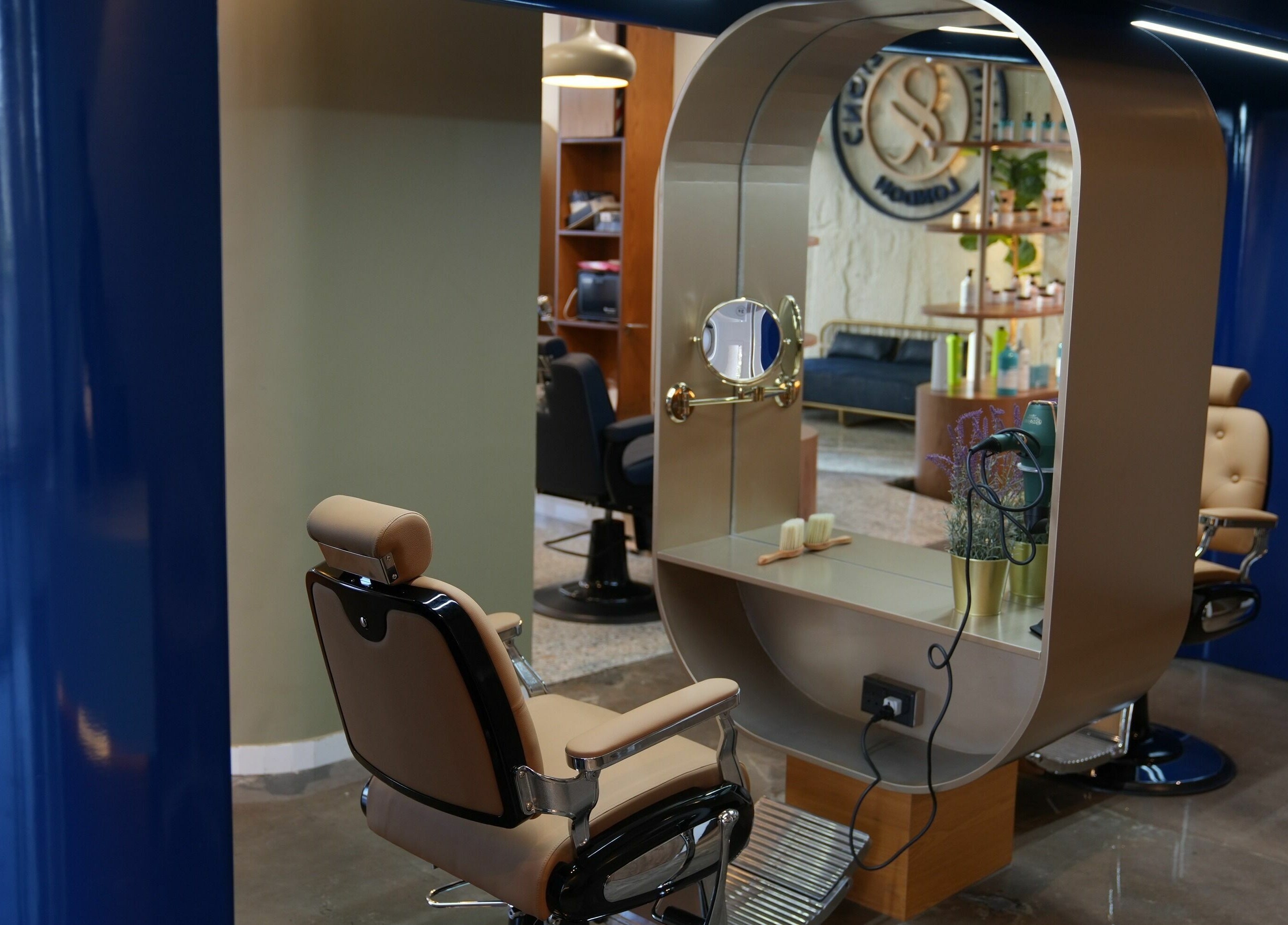 Elegant styling station at The Hair and Beyond Salon, Jeddah, Makkah Province, SA.