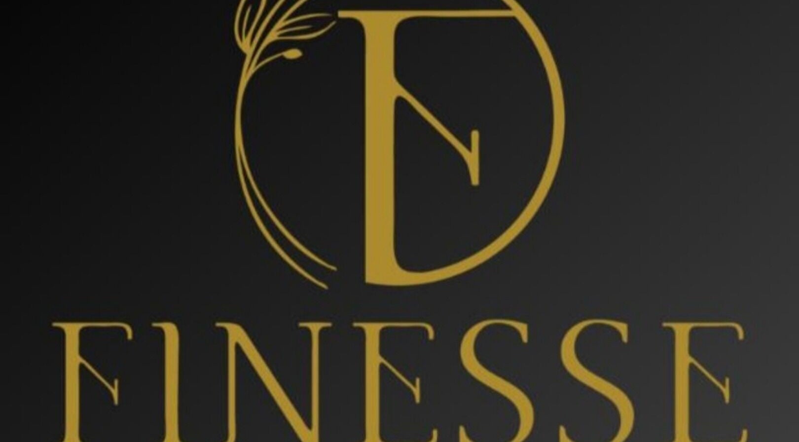 Finesse Skin | Body | Aesthetics logo in Cape Town, Western Cape, ZA. Elegant gold design on black.
