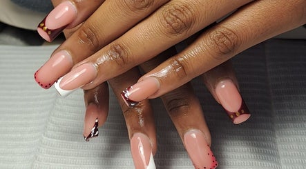 Stylish nail art at Miss P. Beauty Box, Alberton, Gauteng, ZA showcases creative designs with polished precision.