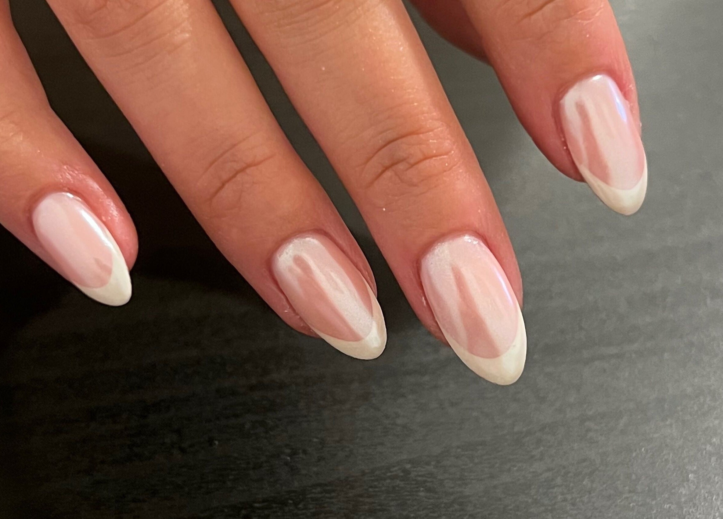 French manicure at Nails by Layla, Sherford, England, GB, featuring elegant white tips.