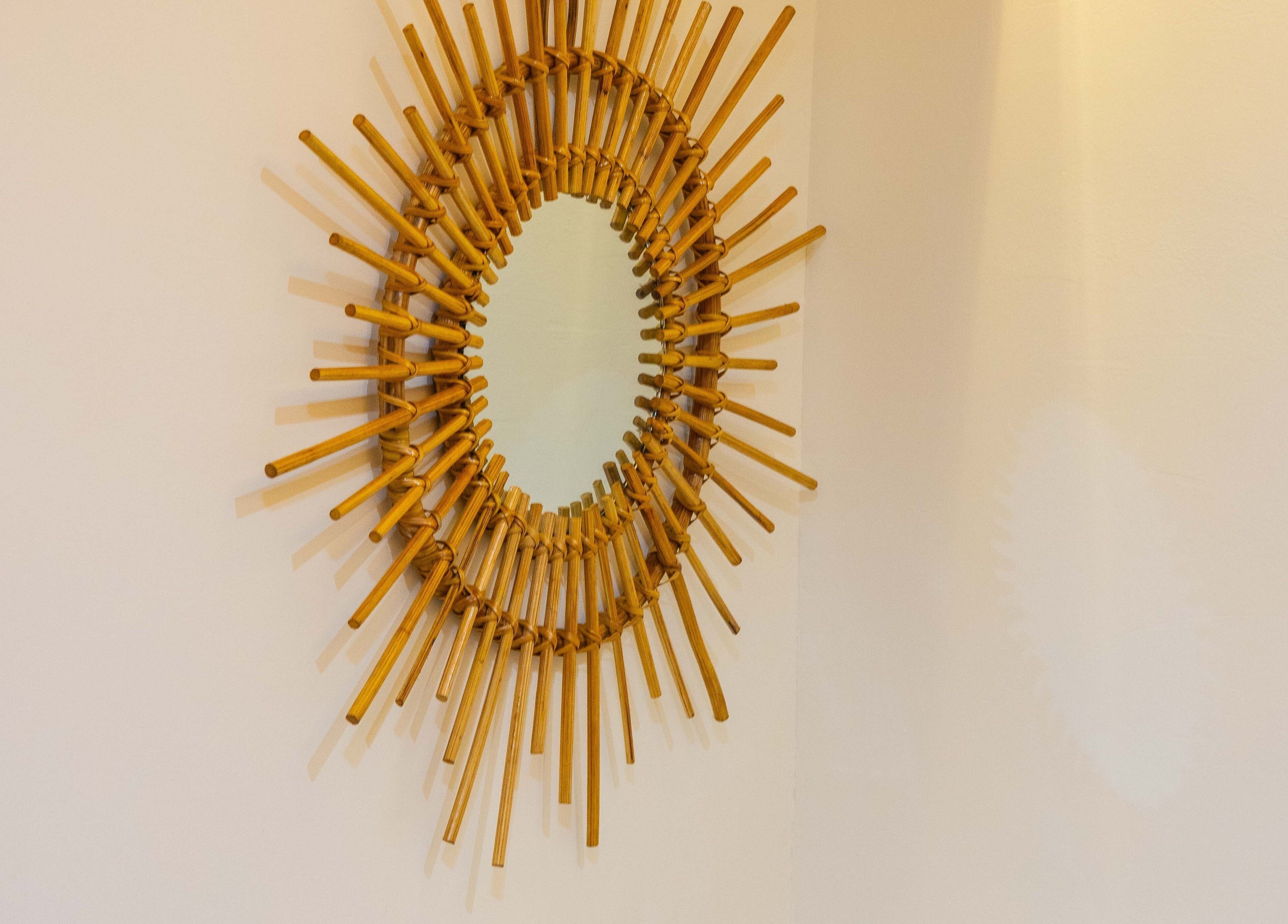 Sunburst mirror at Lovevbeauty Beauty/Content Studio, Accra, Greater Accra Region, GH.