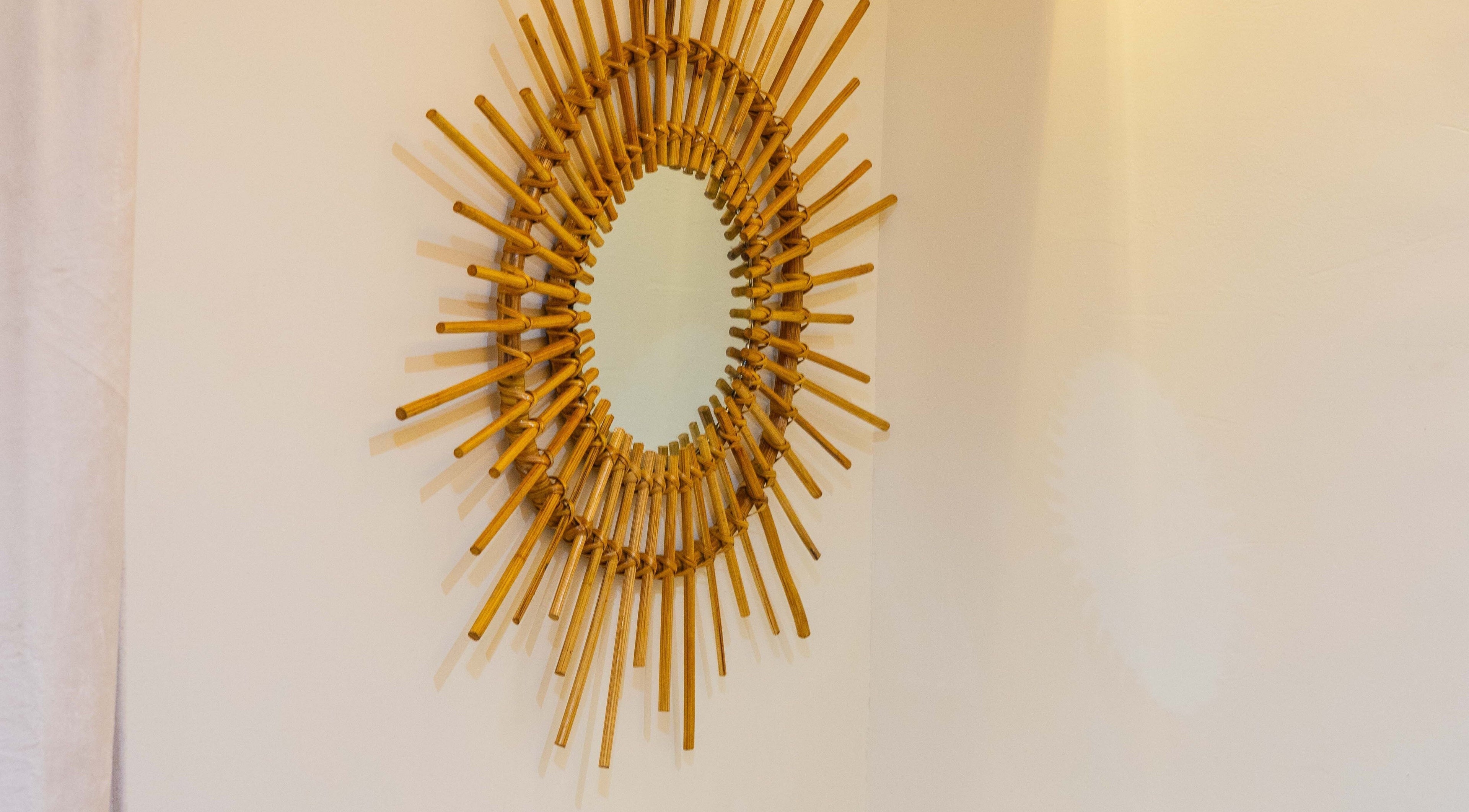 Sunburst mirror at Lovevbeauty Beauty/Content Studio, Accra, Greater Accra Region, GH.