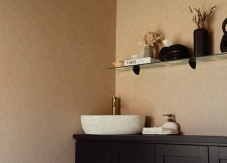 Sleek wash basin at Coffee Brows and Beauty, Ashford, England, GB. Modern decor enhances the serene atmosphere.