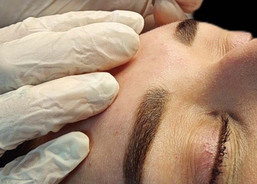 Precision brow treatment at Coffee Brows and Beauty, Ashford, England, GB enhances natural contours.