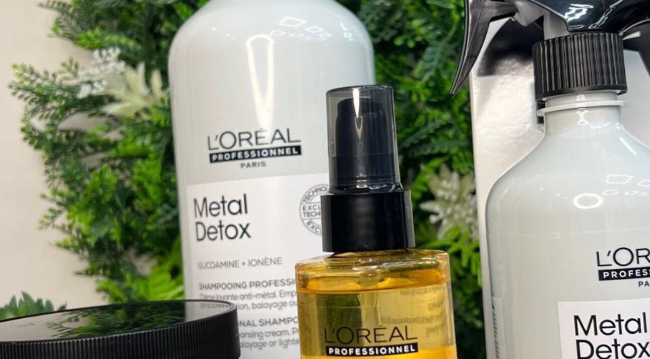 Productos L'Oréal Metal Detox en En Peluquería Elegance Fernanda Santos, Castellon, Comunidad Valenciana, ES.