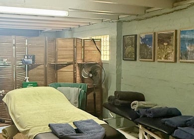 Therapy room at Natural Edge Beulah Therapy, Devonport, Tasmania, AU featuring a massage table and soothing decor.