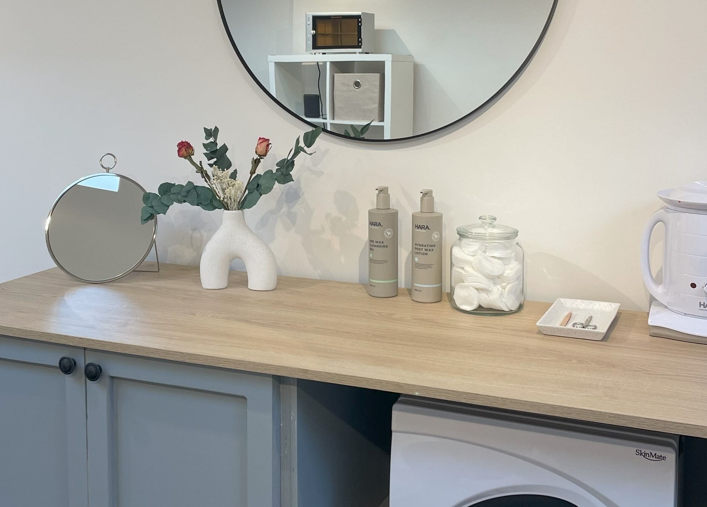 Elegant beauty setup at A Touch of Beauty by Jasmine Charlotte in Hereford, England, GB featuring products and decor.