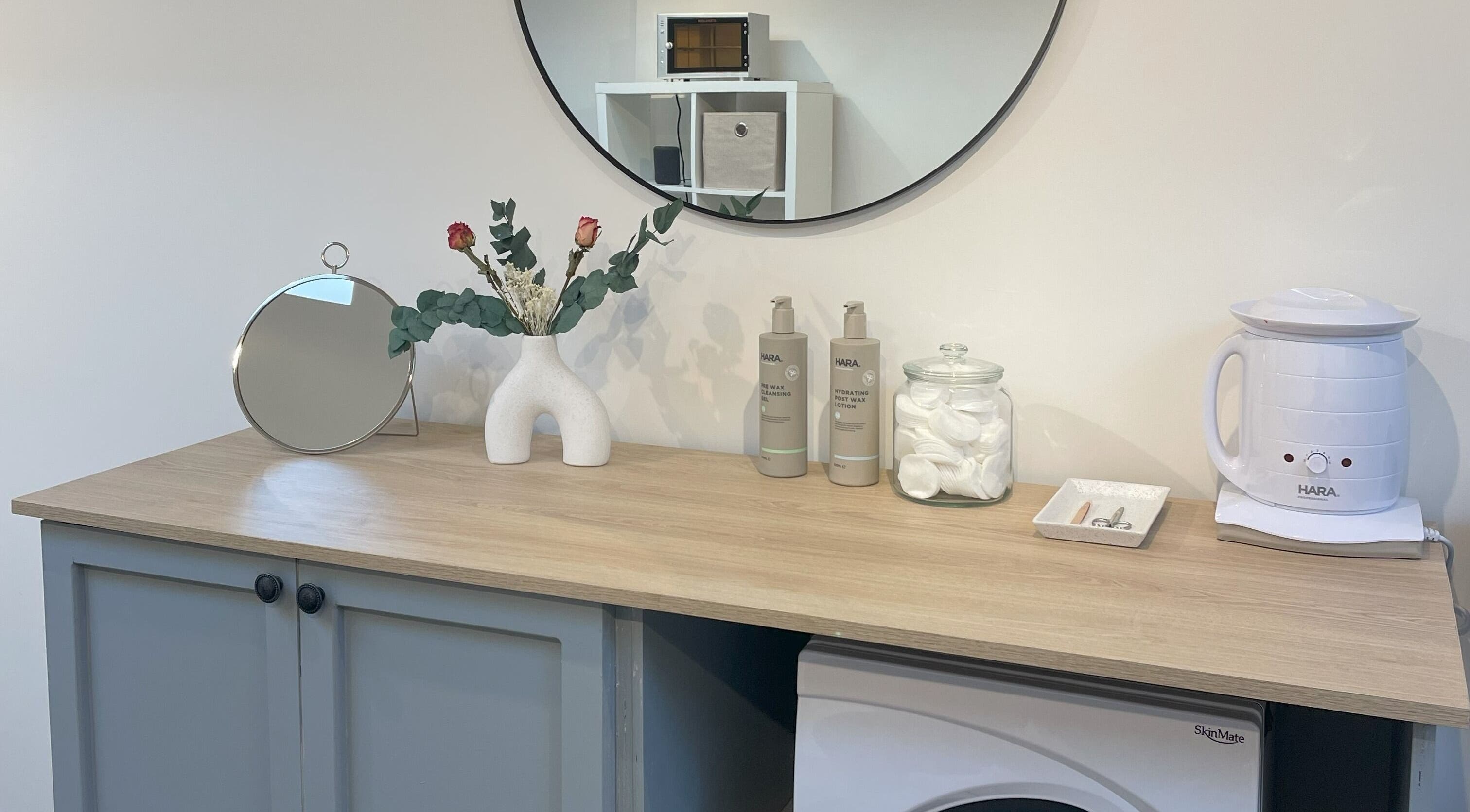 Elegant beauty setup at A Touch of Beauty by Jasmine Charlotte in Hereford, England, GB featuring products and decor.