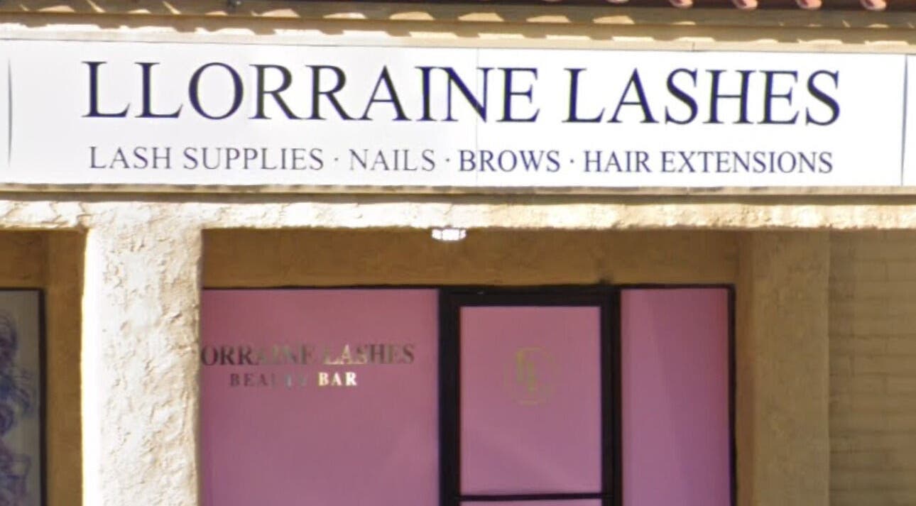 Eyebrows & Eyelashes By Beautifullwink storefront in Riverside, California, US, offering lash supplies and beauty services.