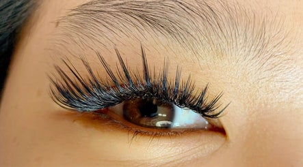 Close-up of exquisite eyelash extensions at Lash Infinity, Miller, New South Wales, AU.