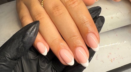 French manicure at B.C Nails and Beauty, Stourport-on-severn, England, GB. Delicate and stylish nail design.