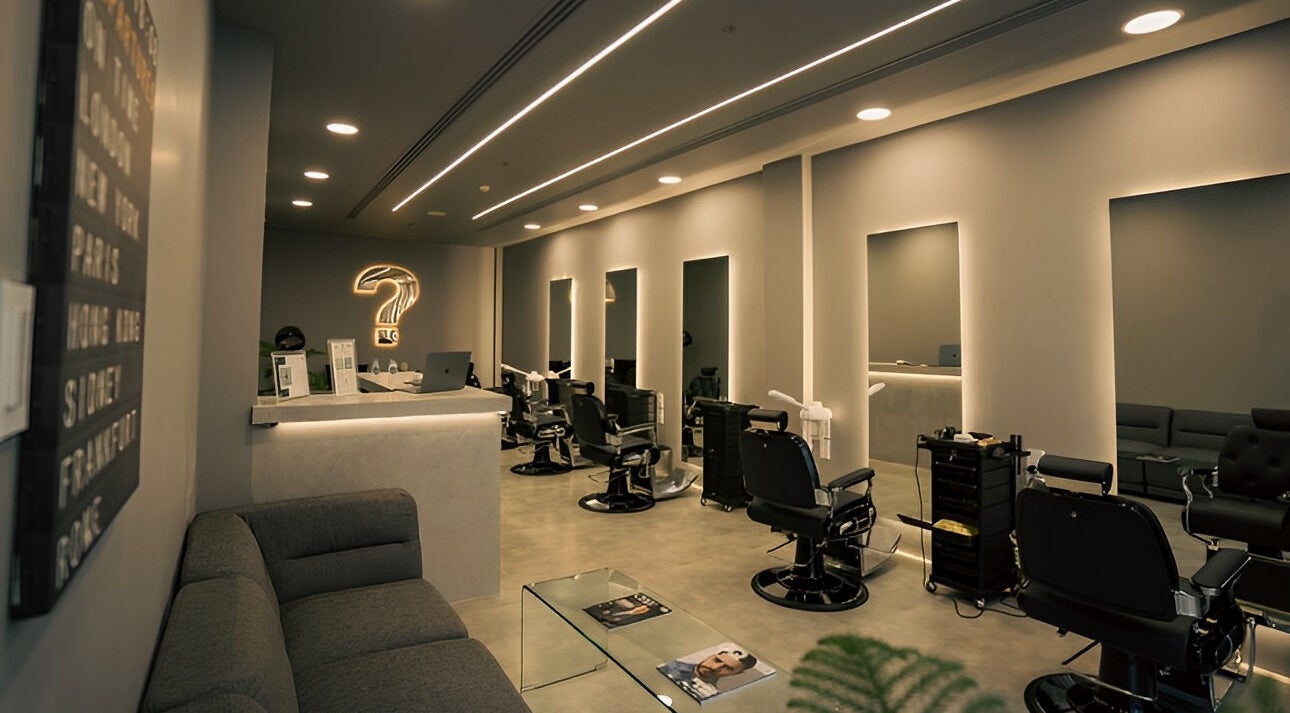 WHYsalon | واي صالون interior showcasing modern seating at Al Riwaq Plaza, Eastern Province, SA.