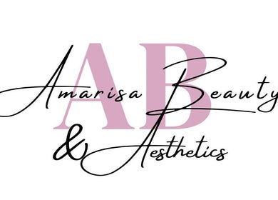 Amarisa Beauty logo with script font in Berwick, England, GB.