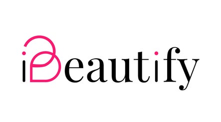 iBeautify logo in Royal Tunbridge Wells, GB, featuring elegant pink and black lettering.