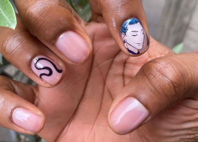 Stylish hand-painted nails at Summer Nail Club, Leigh-on-sea, England, GB with unique designs.