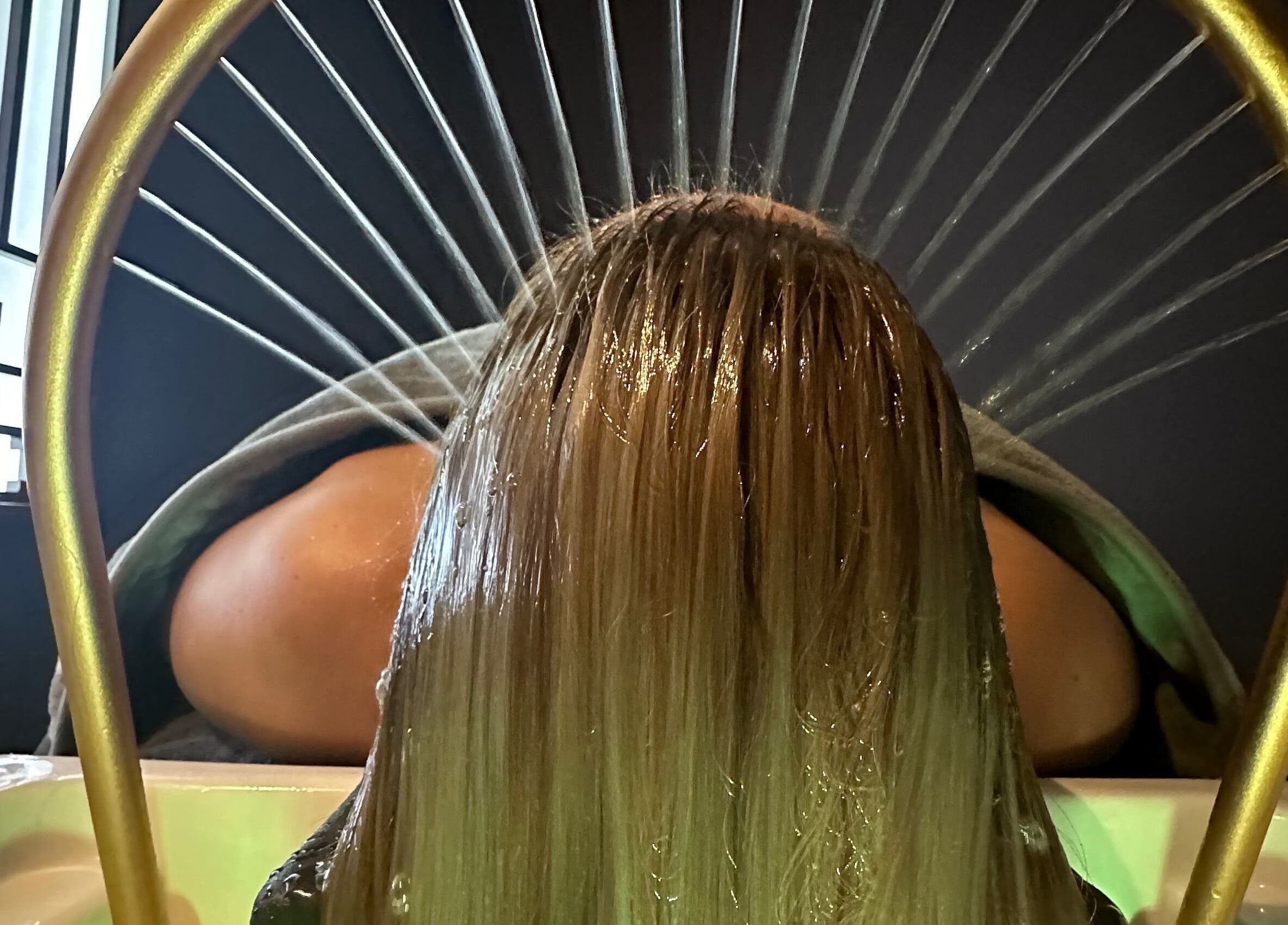 Relaxing hair treatment at Esthetique Head Spa Weybridge, Weybridge, England, GB. Experience tranquility.