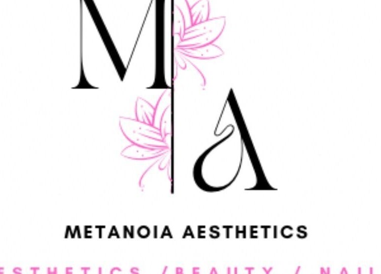 Metanoia Aesthetics logo with a floral motif. Centurion, Gauteng, ZA.