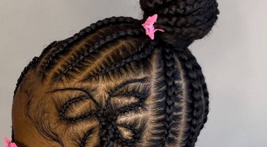 Intricate braided hairstyle at Doll House Luxury, Fairburn, Georgia, US, showcasing expert craftsmanship.