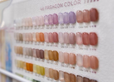 Diverse nail color palette at Monlash, Brisbane City, Queensland, AU for vibrant manicure choices.