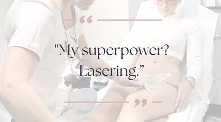 "My superpower? Lasering." GB Laser Hair Removal in London, GB offers expert treatments.