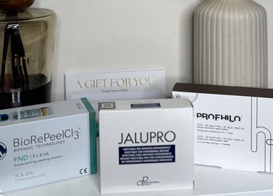 Beauty products at Court by Beauty, Dartford, England, GB, showcasing premium skincare solutions for rejuvenation.
