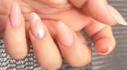 Close-up of elegant nail art design at Tactical Nails, Landsborough, Queensland, AU.