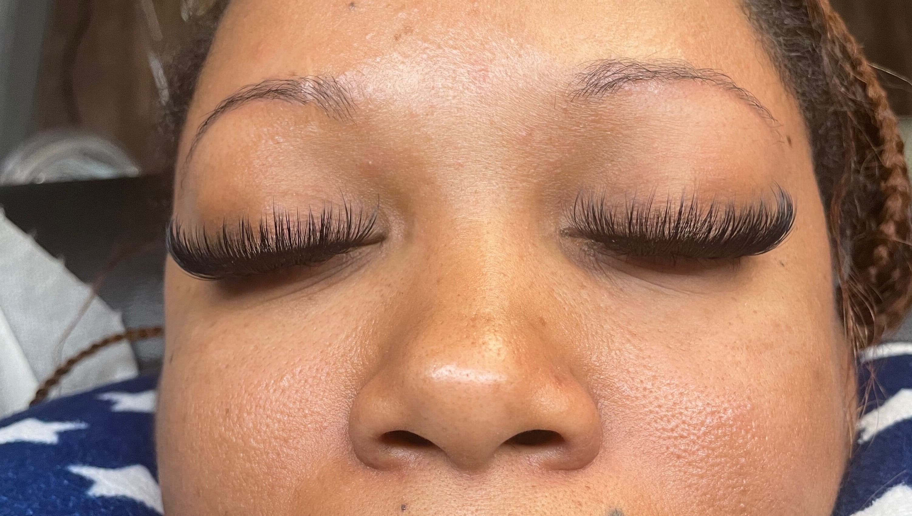 Customized eyelash extensions at U’niquely Touched by LJC in Celina, Texas, US.