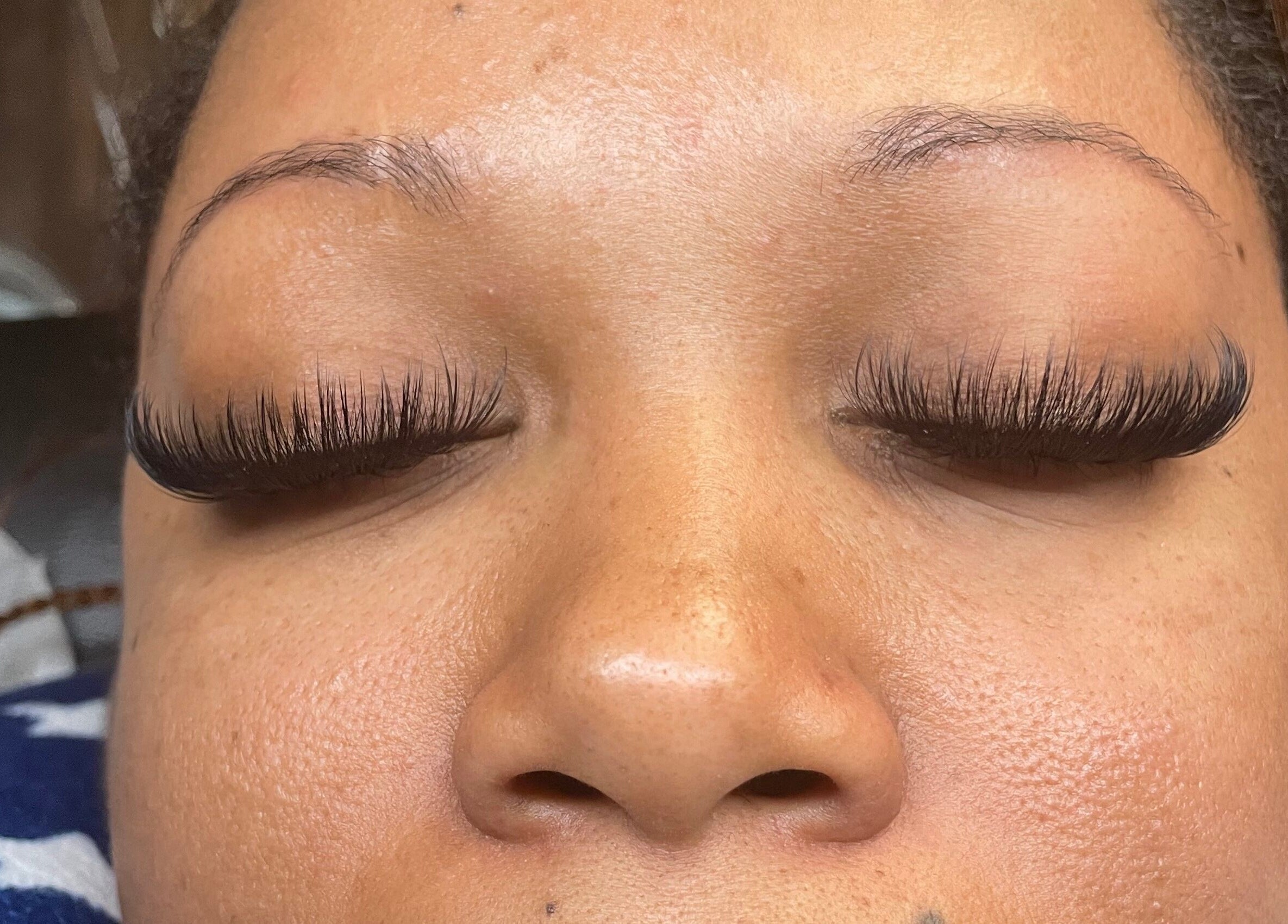 Customized eyelash extensions at U’niquely Touched by LJC in Celina, Texas, US.