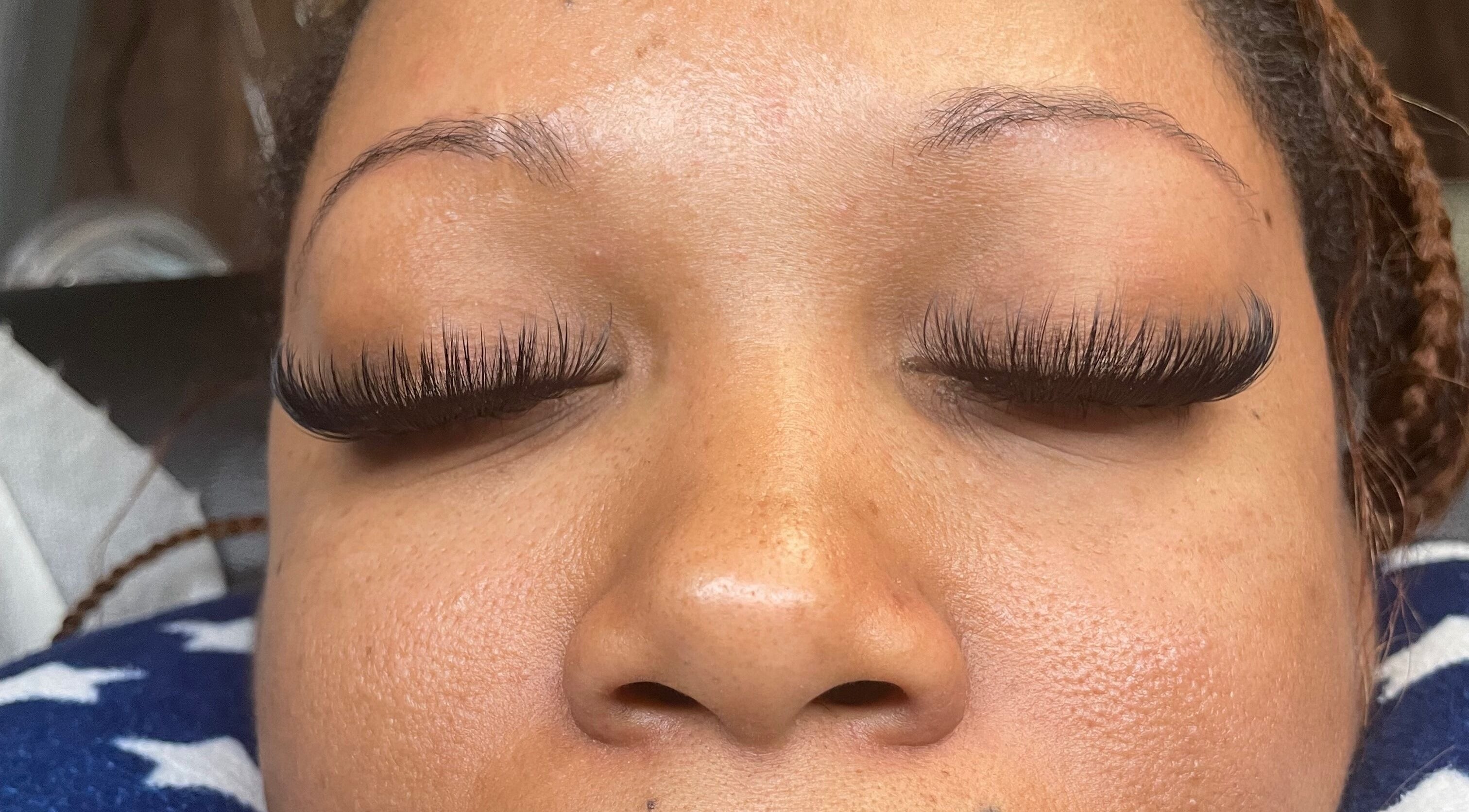 Customized eyelash extensions at U’niquely Touched by LJC in Celina, Texas, US.