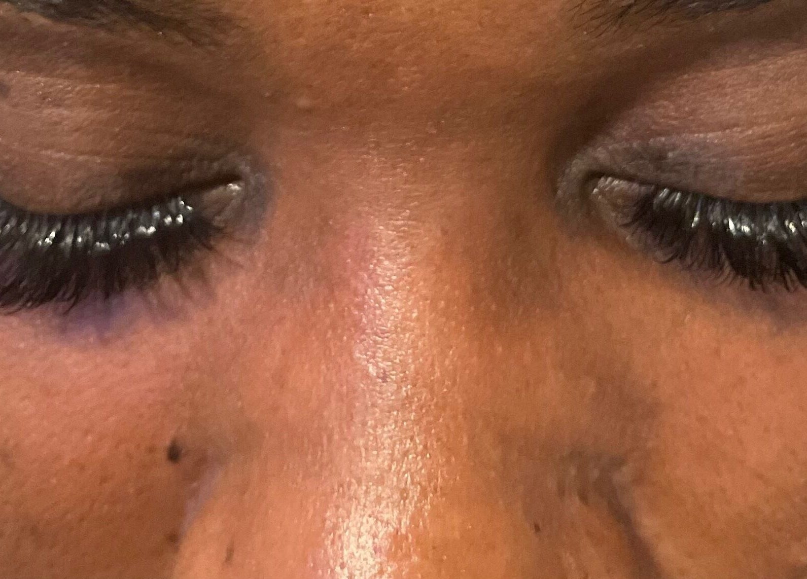 Close-up of expertly styled lashes at U’niquely Touched by LJC in Celina, Texas, US.