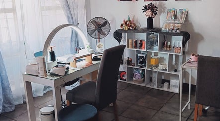 Elegant beauty station at Lumé Beauté, Centurion, Gauteng, ZA showcasing stylish decor and products.