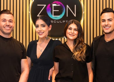 Happy team at Zen Body Sculpting in Melbourne, Victoria, AU showcasing a welcoming wellness environment.